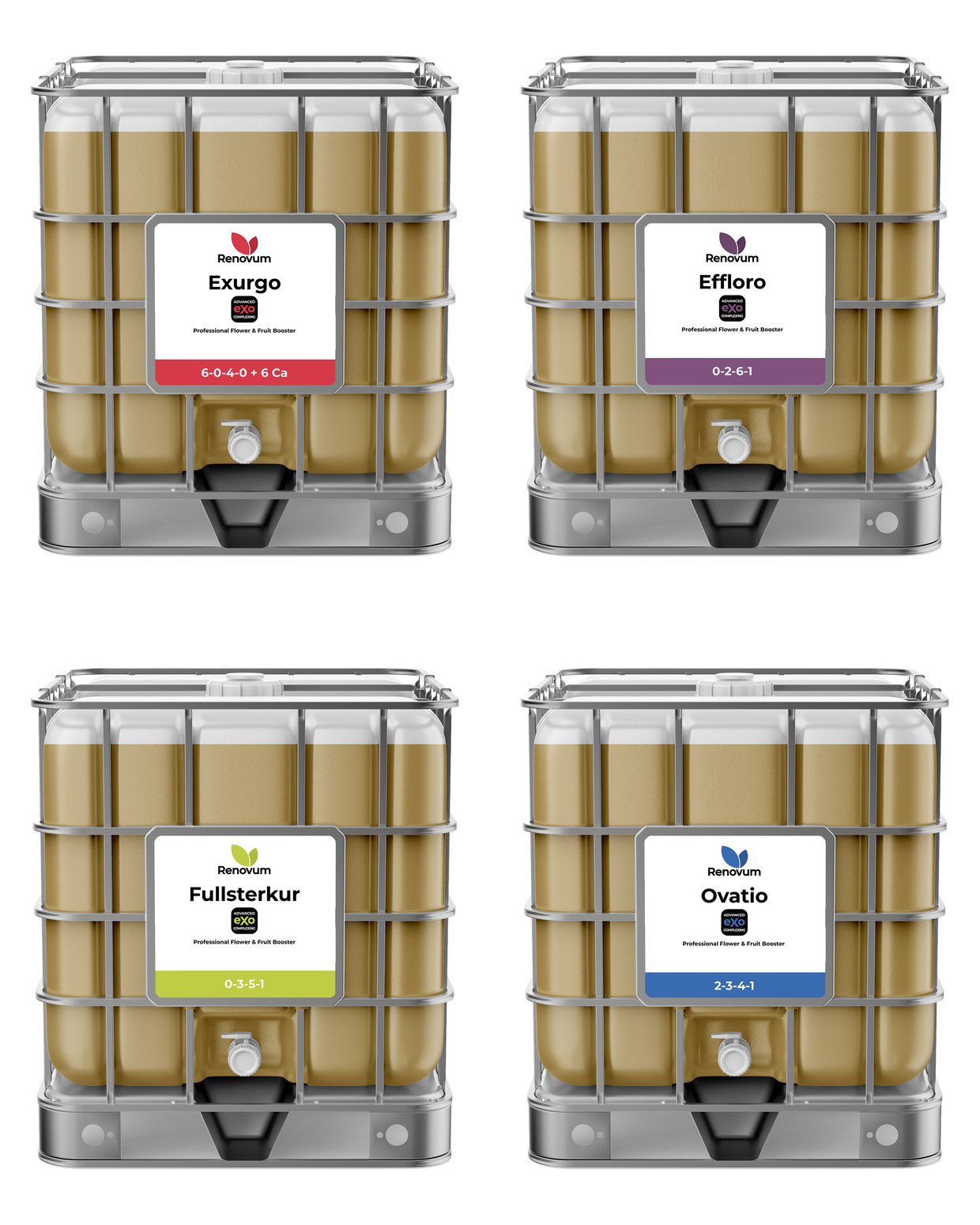 Renovum flower and fruit range — Exurgo, Effloro, Fullsterkur and Ovatio