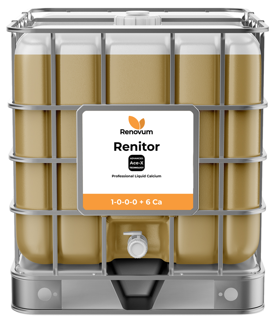 Renovum Renitor — professional liquid calcium IBC tote